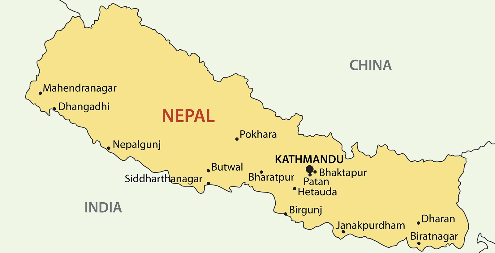 Kathmandu Pokhara Map