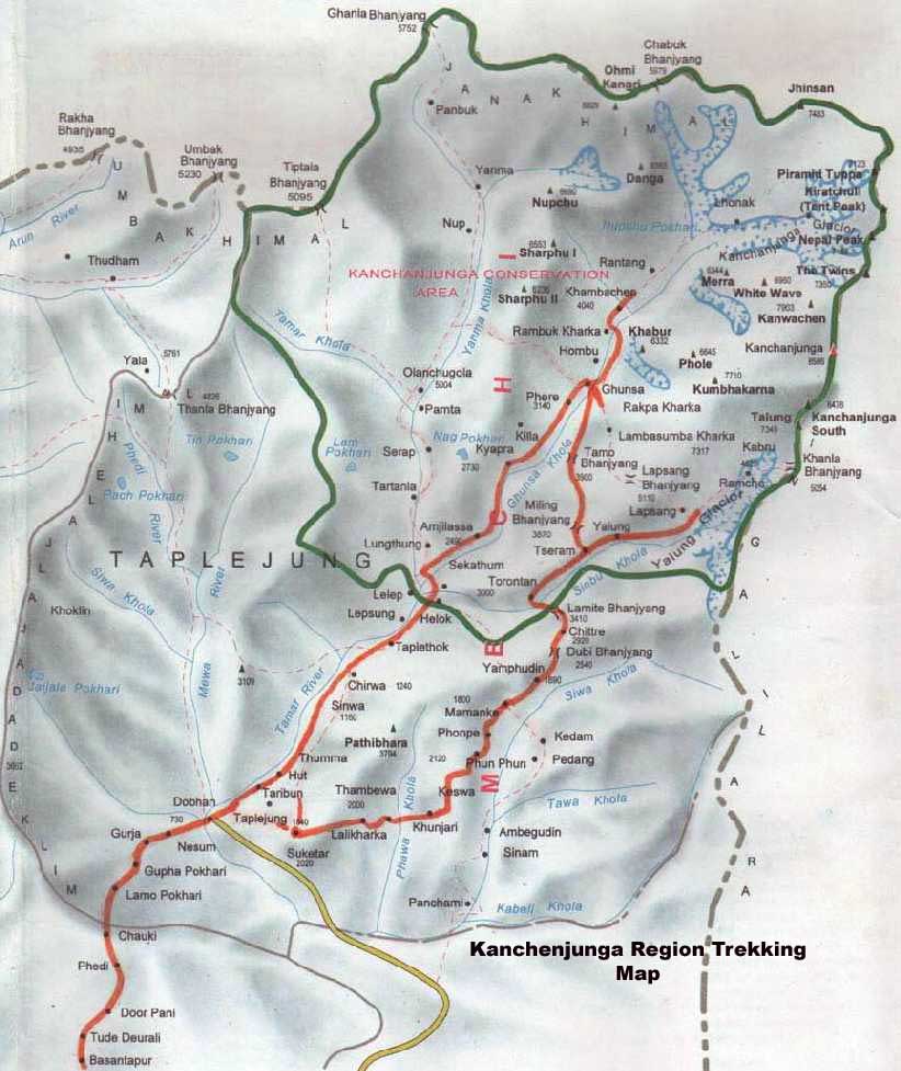 kanchenjunga-trekking-map