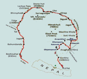 manaslu-circuit-trekking-map