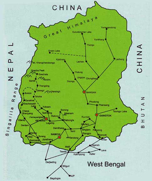 sikkim-map